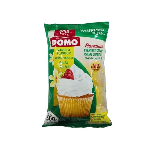 Domo Whipped Cream Vanilla Flavour 500g