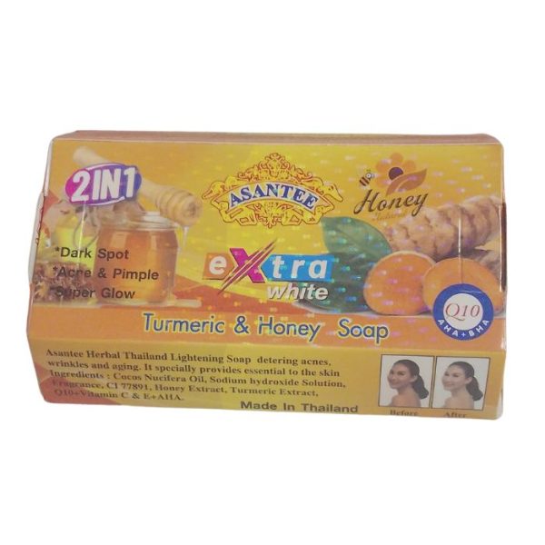 Asantee Extra White Turmeric & Honey Soap 2 in 1 125g
