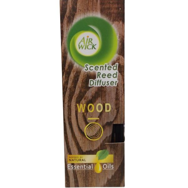 Air Wick Wood Scented Reed Diffuser with Natural Essential Oils