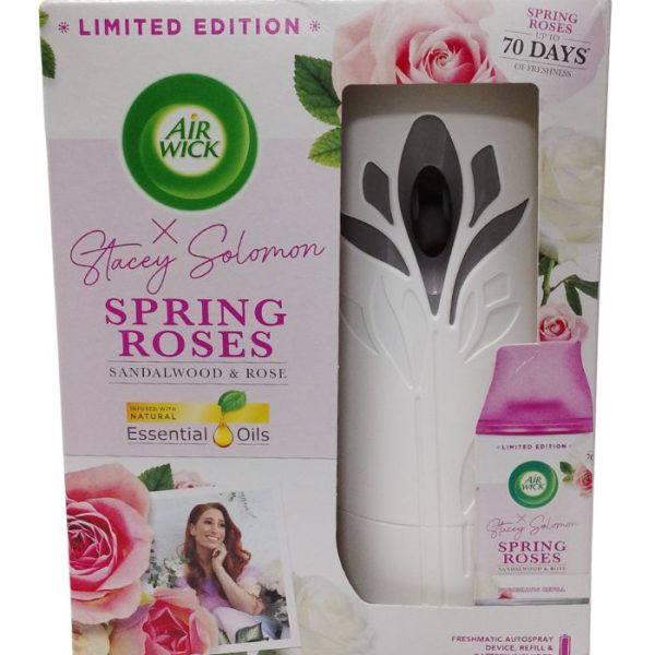 Air Wick X Stacey Solomon Spring Roses(Sandalwood & Rose) infused with Natural Essential Oils Diffuser