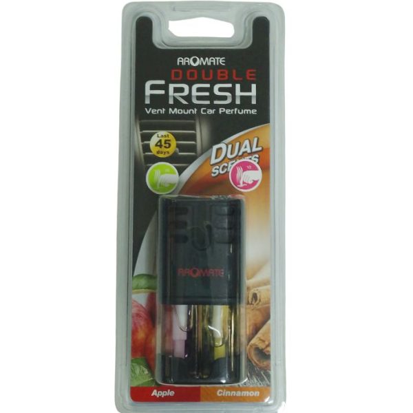 Aromate Double Fresh Vent Mount Car Perfume Apple & Cinnamon