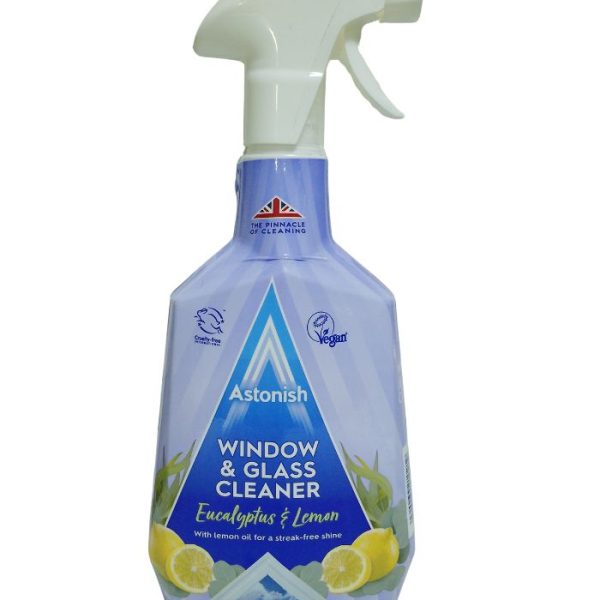 Astonish Window & Glass Cleaner with Eucalyptus & Lemon Fragrance 750ml