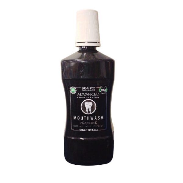 Beauty Formulas Charcoal Mouthwash 500ml
