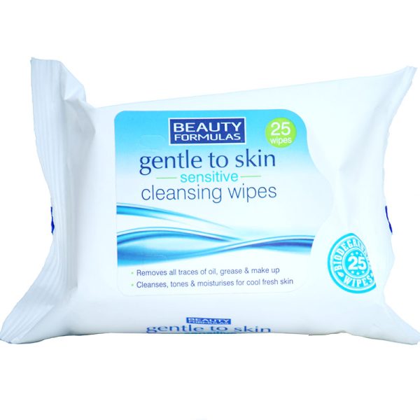 Beauty Formulas Gentle to Skin Sensitive Cleansing Wipes