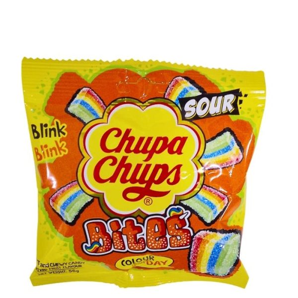 Chupa Chups Sour Bites Mixed Fruit Flavoured Chewy Candy