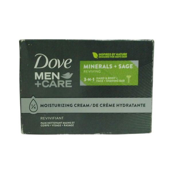 Dove Men +Care Minerals + Sage Reviving Hand, Body & Face Shaving Bar
