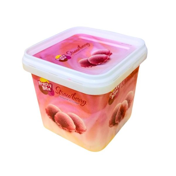 Frosty Bite Strawberry Flavoured Ice Cream Deep Pack Size 550ml