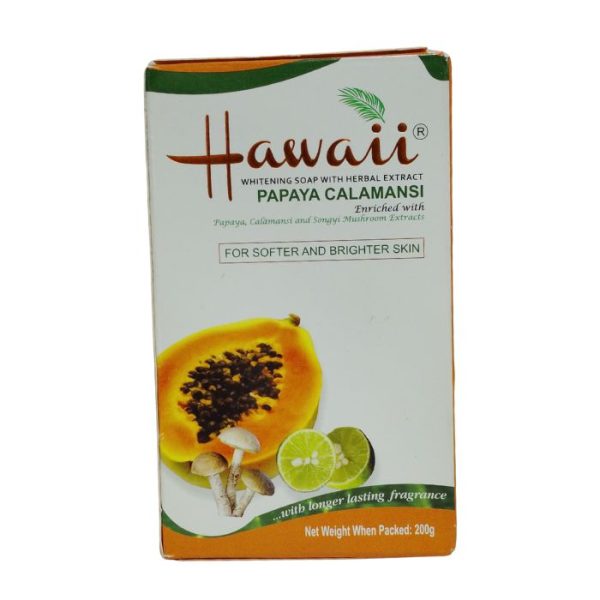 Hawaii Whitening Soap with Herbal Extract Papaya Calamasi 200g