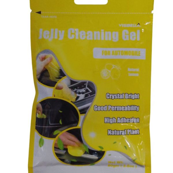 Jelly Cleaning Gel for Automobile Natural Lemon Fragrance 80g