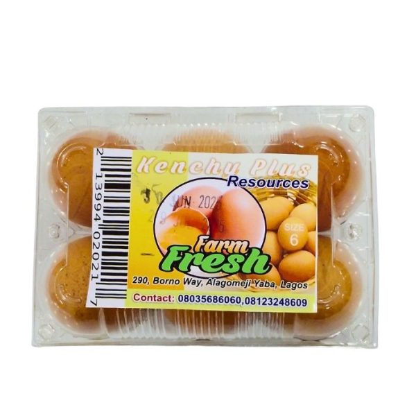 Kenchu Plus Resources Farm Fresh Eggs 6 Pieces