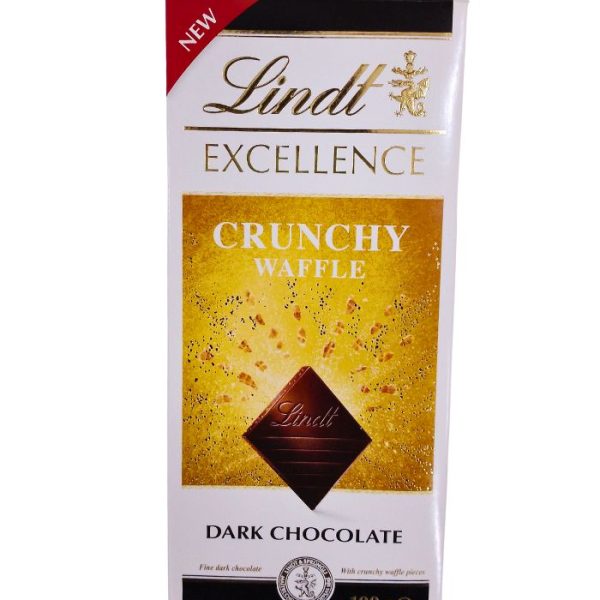 Lindt Excellence Crunchy Waffle Dark Chocolate 100g