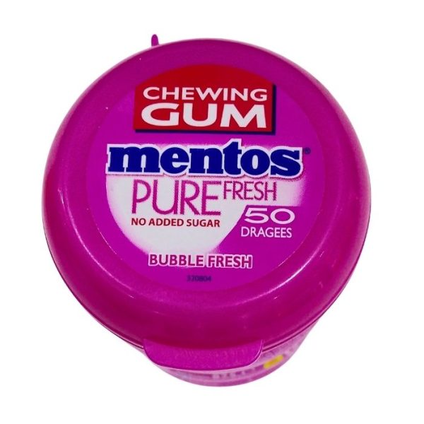 Mentos Bubble Fresh Flavoured No Added Sugar Free Chewing Gum