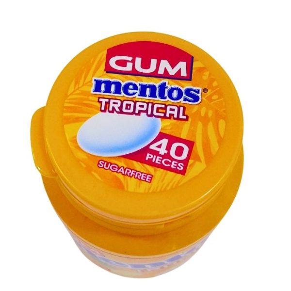 Mentos Tropical Sugar Free Chewing Gum
