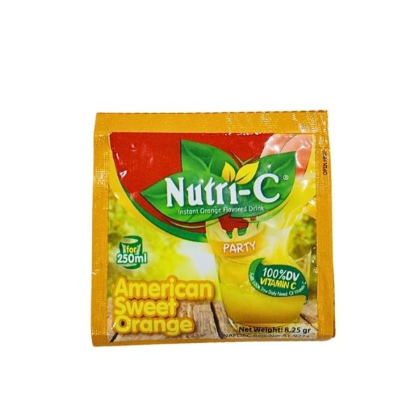Nutri C Instant American Orange Flavoured Drink 8.25g for 250ml