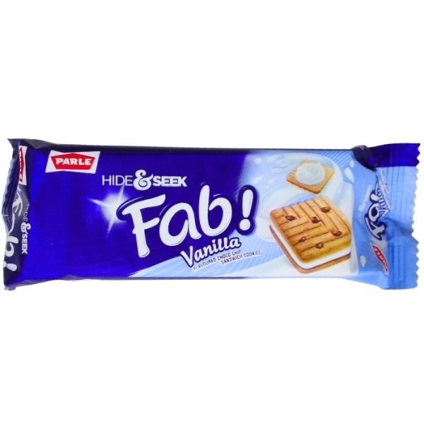 Parle Hide & Seek Vanilla Flavoured Choco Chips Sandwich Cookies
