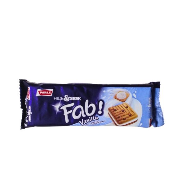 Parle Hide & Seek fab Vanilla Flavoured Choco Chip Sandwich Cookies