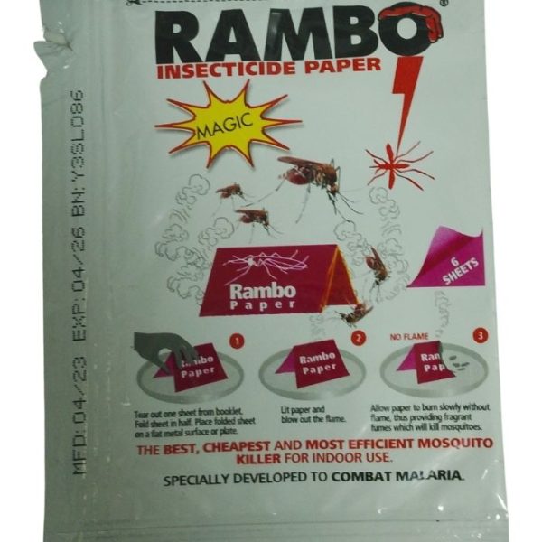 Rambo Insecticide Paper 6 Sheets