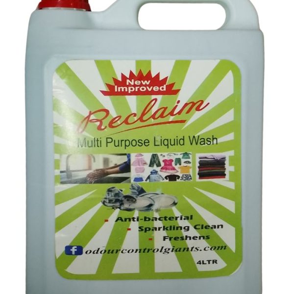 Reclaim Multipurpose Liquid Wash 4L – Powerful All-in-One Cleaner for Dishes, Surfaces & Laundry