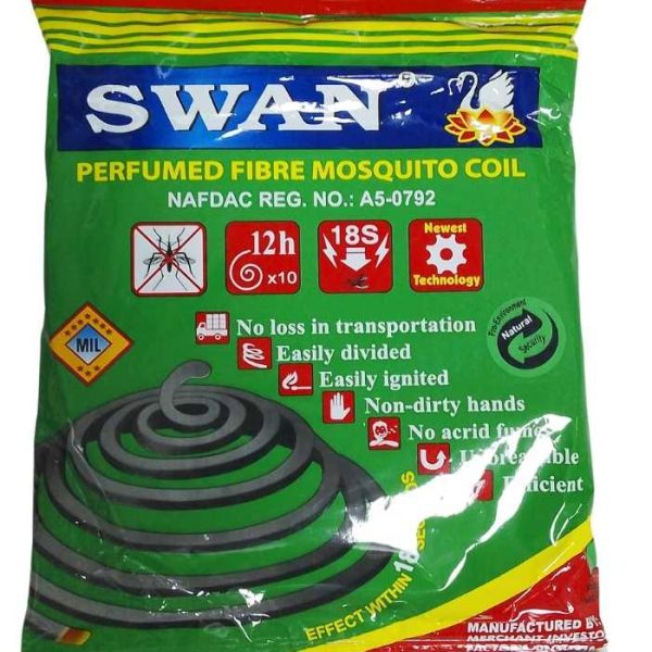 Swan Perfumed Fibre Mosquito Coil 10 Pieces