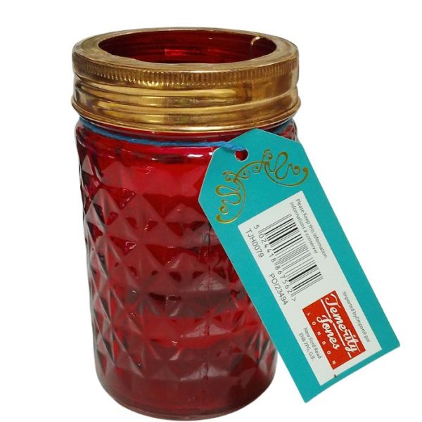 Temerity Jones Candleholder Red