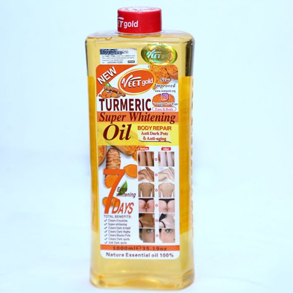 Veet Gold Turmeric Super Whitening Body Repair Oil 1000ml