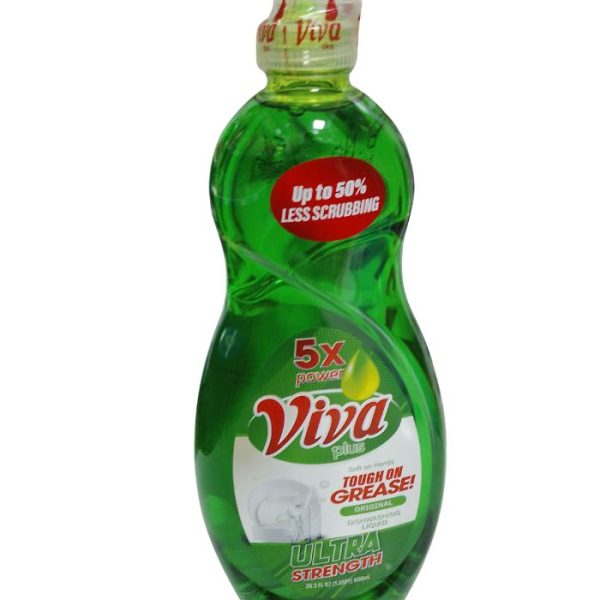 Viva Plus Original Dishwashing Liquid Lemon Fragrance 600ml