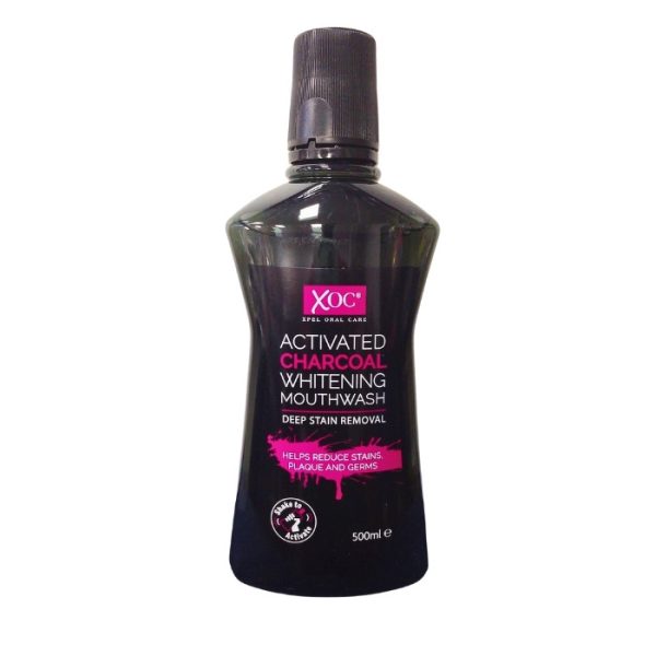 XOC Activated Charcoal Whitening Mouthwash 500ml