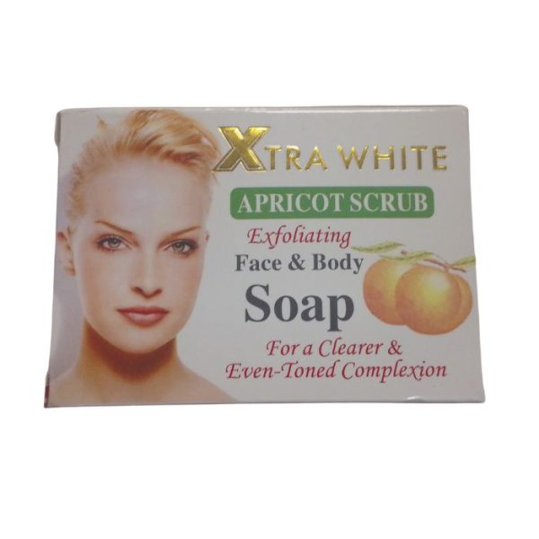 Xtra White Apricot Scrub Exfoliating Face& Body Soap