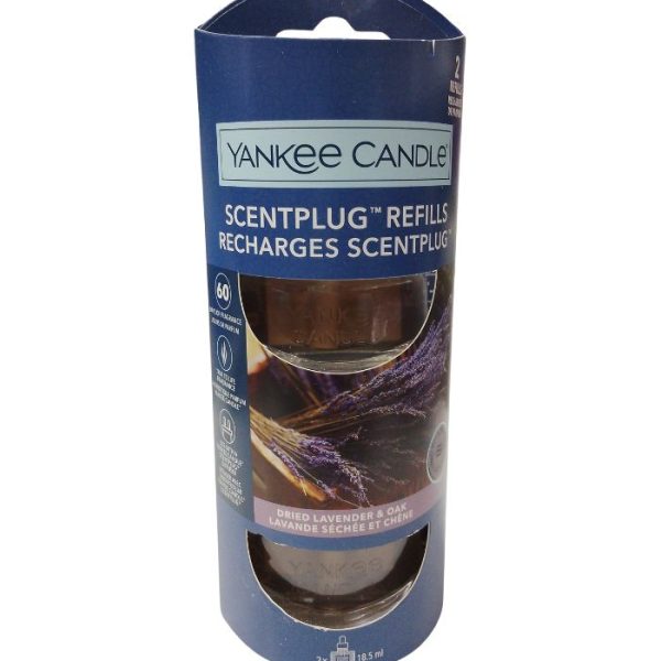 Yankee Candle ScentPlug Refills – Dried Lavender & Oak | Long-Lasting, Elegant Home Fragrance with Earthy, Floral Notes