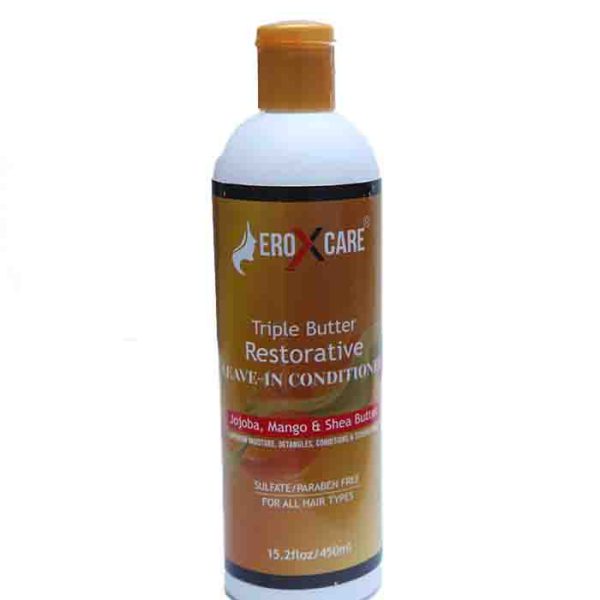Eroxcare Triple Butter Jojoba, Mango & Shea Butter Restorative Leave In Conditioner 450ml