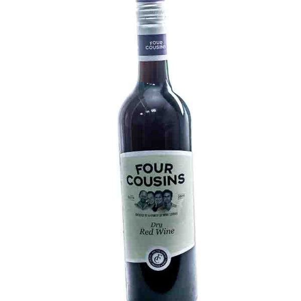 Four Cousins Dry Red Wine 750ml