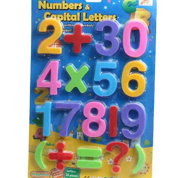 Numbers & Capital Letters