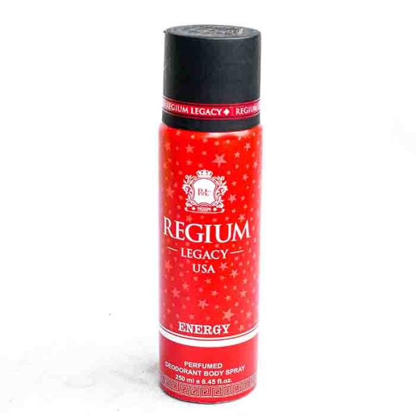 Regium Legacy USA Energy Perfumed Deodorant Body Spray 250ml
