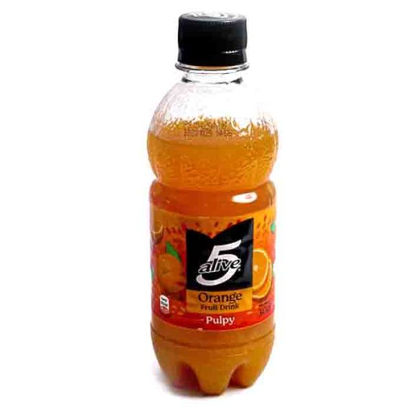 5 Alive Orange Fruit Drink Pulpy 30cl