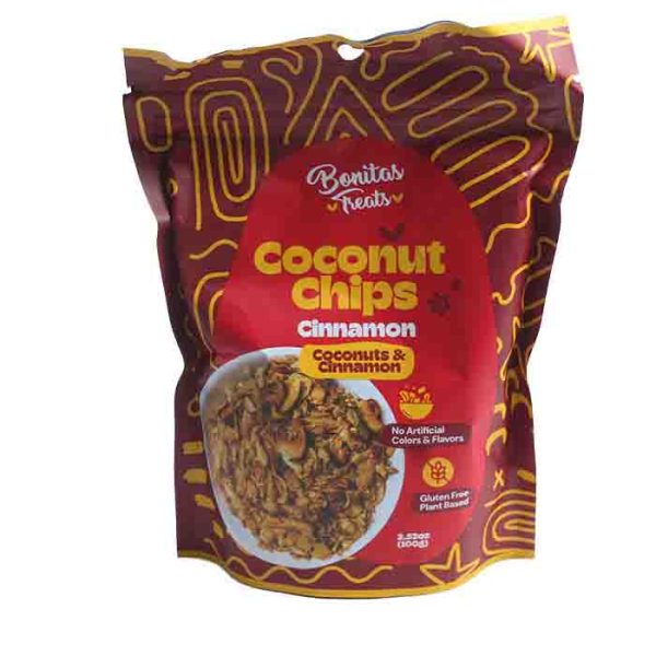 Bonitas Treats Coconut Chips with Cinnamon Mix 100g