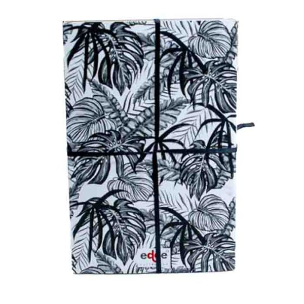 Edge Black and White Tropical Leaf Journal 3 in 1 Set