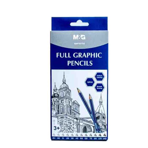 M&G Full Graphic Pencils 12 PCS