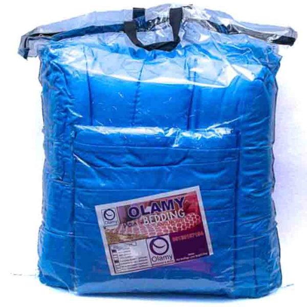 Olamy Bedding Solid Blue Duvet Set 4 x 7 + 2 Pillowcase