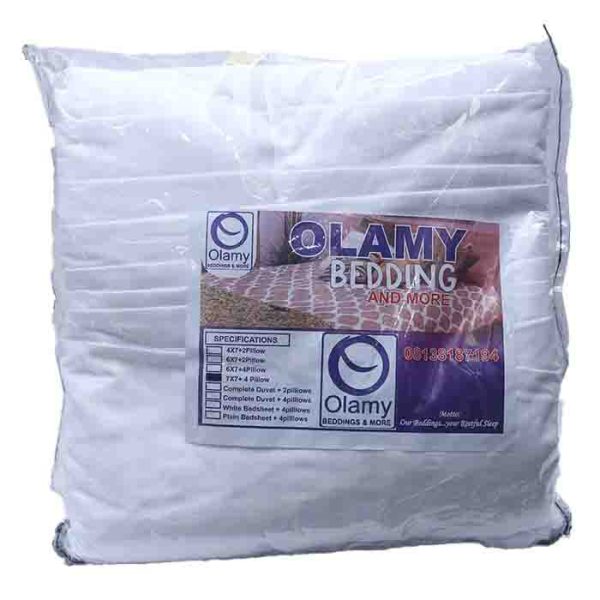 Olamy Bedding White Duvet 7 x 7 + 4 Pillowcase