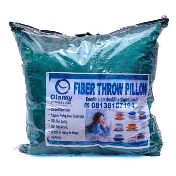 Olamy Fiber Throw Pillows Dark Green