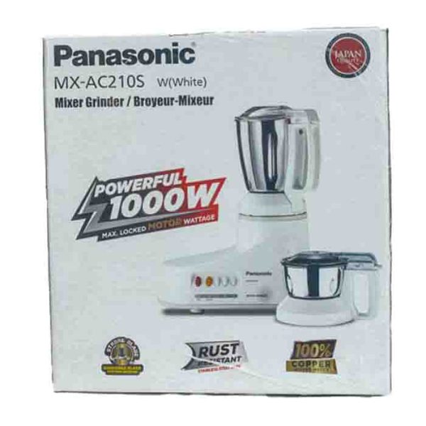 Panasonic MX-AC210S W(White) Mixer Grinder with 1000W
