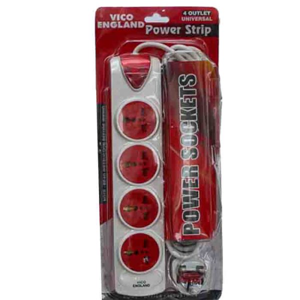 VICO England 4 Outlet Power Strip