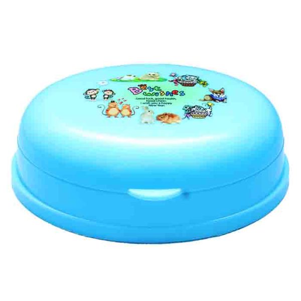 Baby Blue Cartoon Animal Design Soap Box