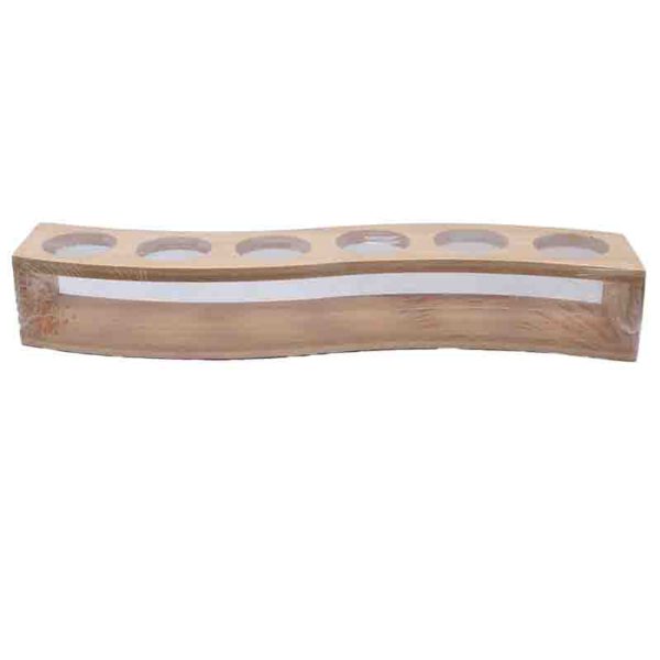 Bamboo Wave 5-Hole Display Rack