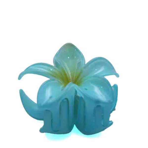 Blue Flower Hair Claw Clip