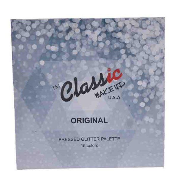 Classic Makeup U.S.A 15-Color Pressed Glitter Palette