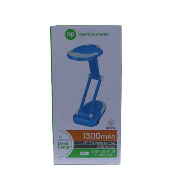 DP Foldable Rechargeable LED Desk Lamp 1300mAh Battery