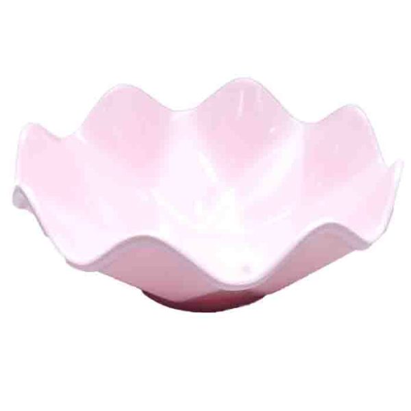 Decorative Pink Flower Petal Serving Bowl
