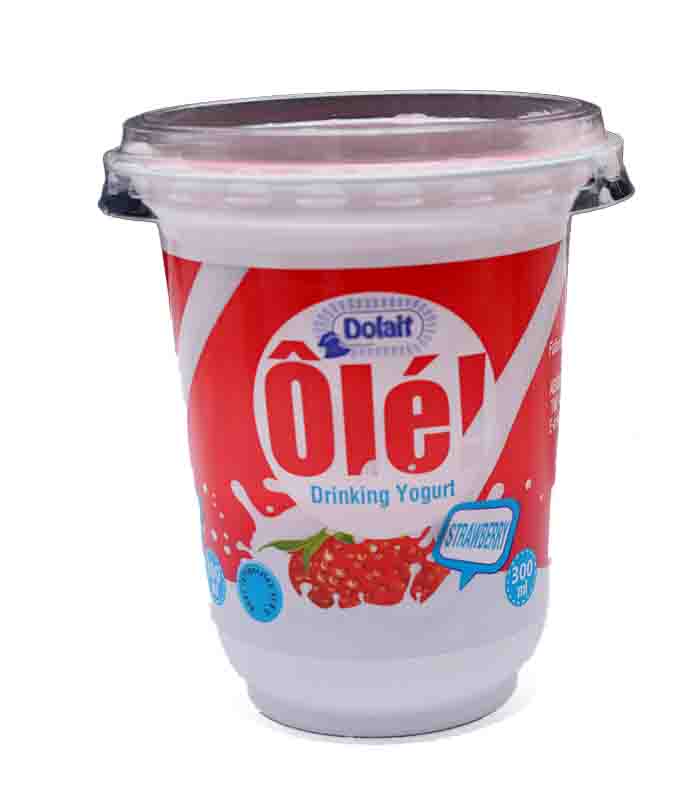 Dolait Ole Drinking Yoghurt Strawberry Cup 300ml.jpg