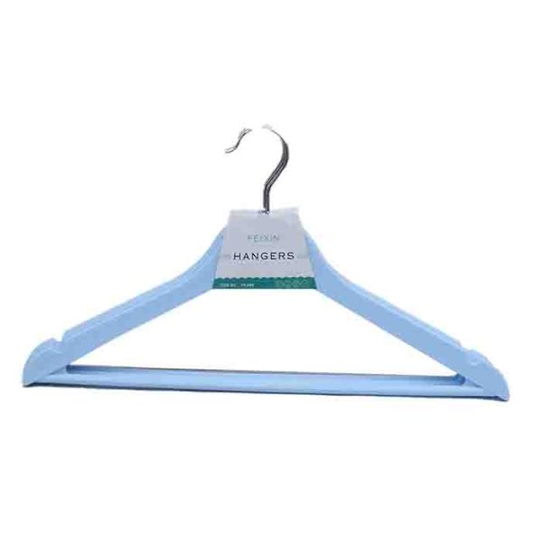 Durable Plastic Clothes Hangers with Notches Set of 3